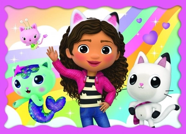 Puzzle 4v1 Maison du chaton Gabi 4+