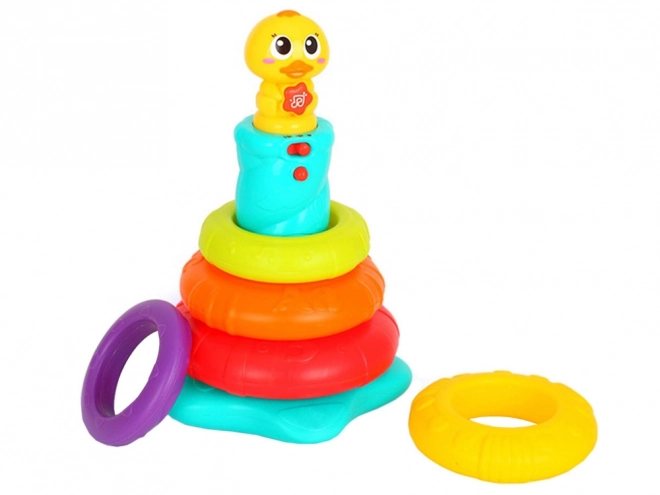Pyramide canard jouet interactif