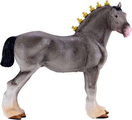Figurine Mojo cheval Shire – gris truité
