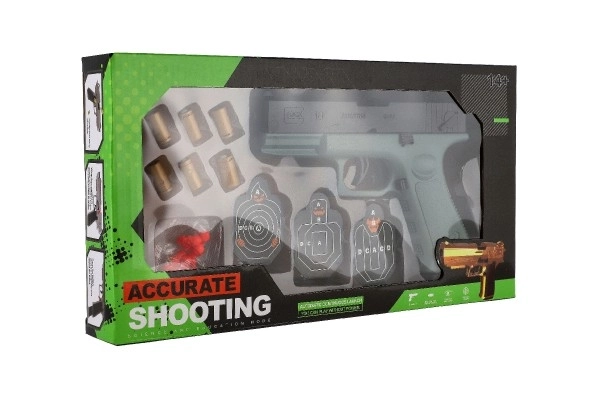 Pistolet à projectiles en mousse avec cible