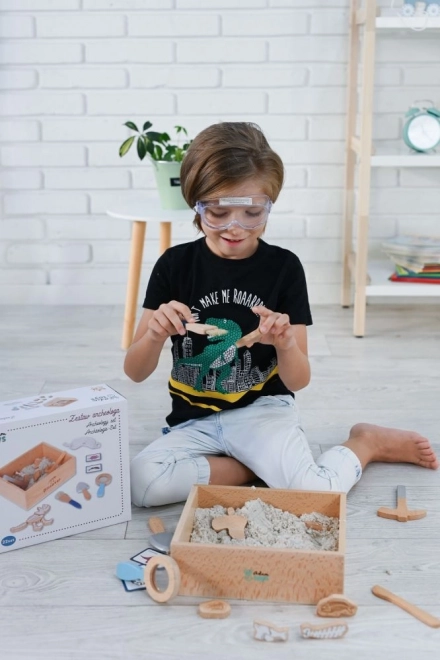 Ensemble archéologique pour enfants avec sable cinétique