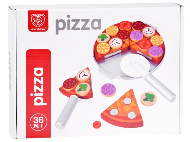 Pizza en bois à découper avec accessoires