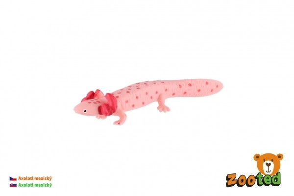 Axolotl mexicain en plastique zooted 8cm dans un sac