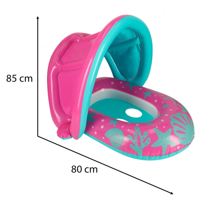 BESTWAY 34091 Bateau gonflable pour enfants avec siège et auvent rose 1-2 ans 18 kg