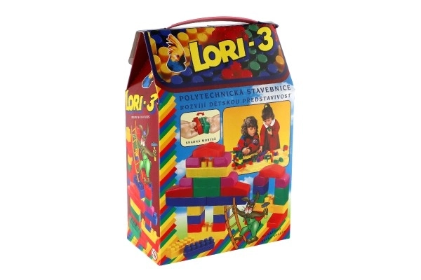 Jeu de construction LORI 3 plastique 50 pcs dans une boîte 19x28x10cm