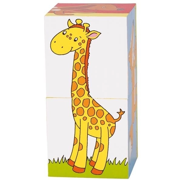 Blocs en bois animaux pour enfants