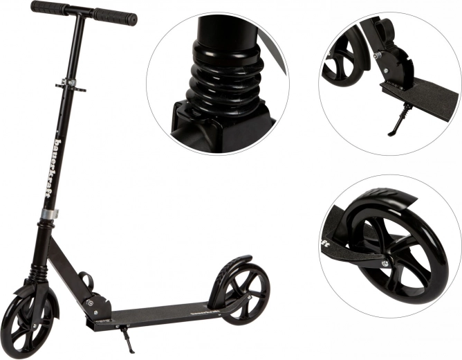 Conduite fluide grâce aux grandes roues 200 mm et à la suspension