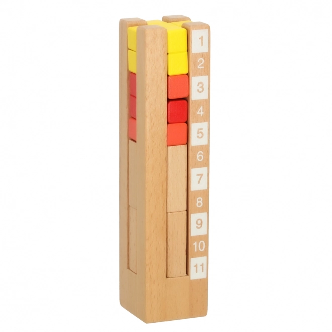 Blocs éducatifs en bois colorés Montessori