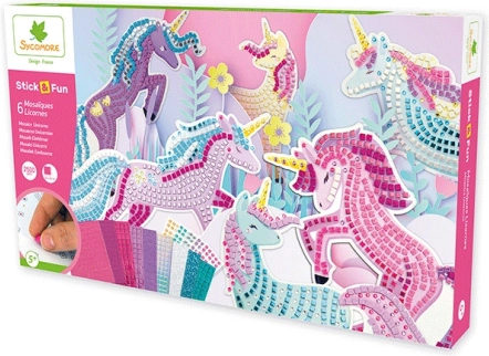 Stick & Fun XXL coffret créatif mosaïque – licornes