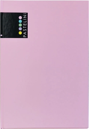 Carnet d’enregistrement A5 PASTELINI rose, 96 feuilles, pelliculage mat