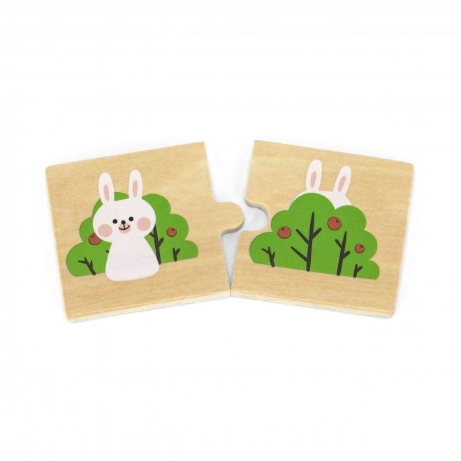 Puzzle en bois avec images d'opposés VIGA