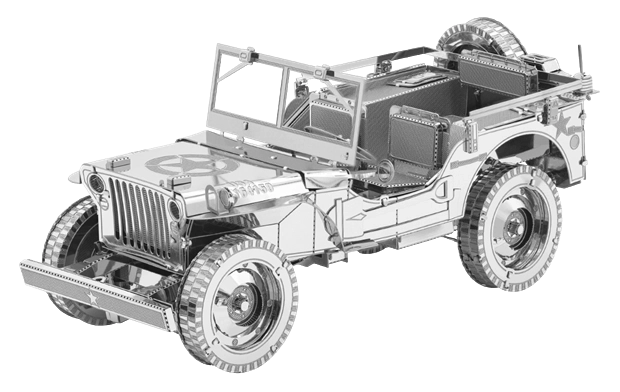 Puzzle 3D en métal Jeep Willys MB Overland ICONX
