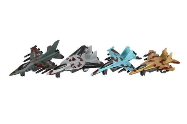 Avion de chasse coloré à rétro-friction