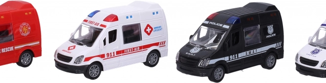Voiture de secours à friction 12 cm