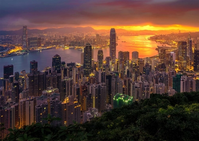 Puzzle Hong Kong à l’aube 1000 pièces