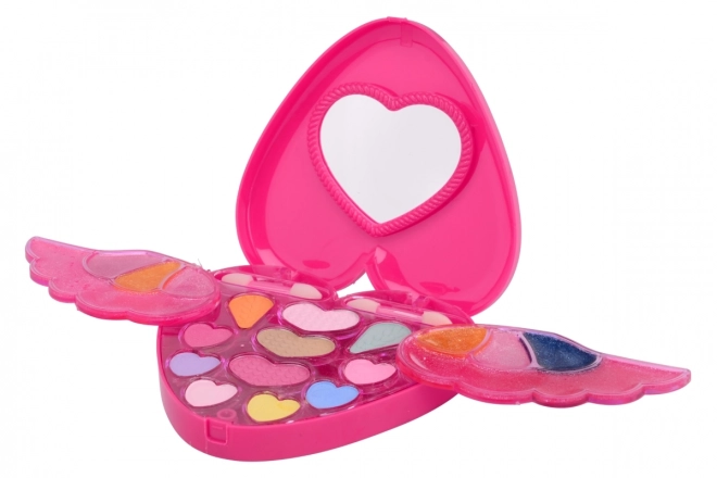 Ensemble de maquillage Bella en forme de cœur avec des ailes
