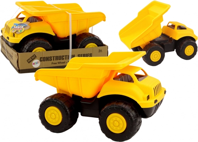 Benne jaune Véhicule de construction Camion Remorque Grand véhicule