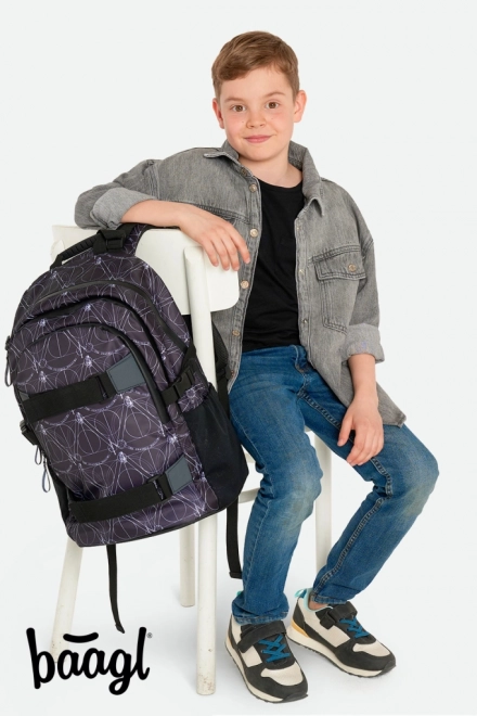 ENSEMBLE BAAGL 3 PIÈCES Skate Harry Potter Reliques de la Mort: sac à dos, trousse, sac