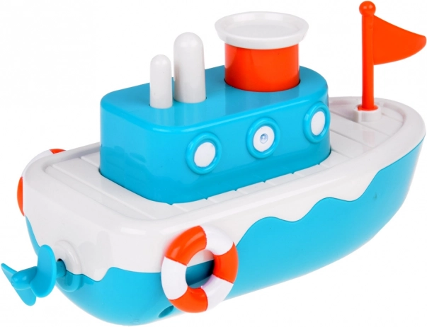 Bateau de bain flottant pour enfants avec fontaine d'eau