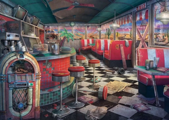 RAVENSBURGER puzzle Lieux abandonnés : bistrot délabré 1000 pièces
