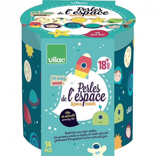 Vilac Formes à enfiler de l'espace pour enfants