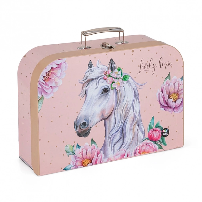 Valise en Lamino avec Motif Cheval