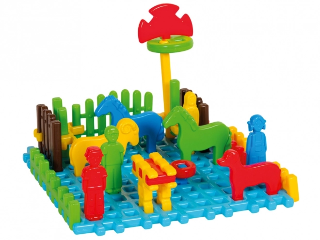 Marioinex Ensemble de Construction Mini Ferme Gaufrette