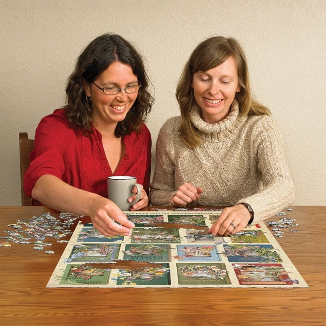 Puzzle COBBLE HILL Nature dans les livres 1000 pièces