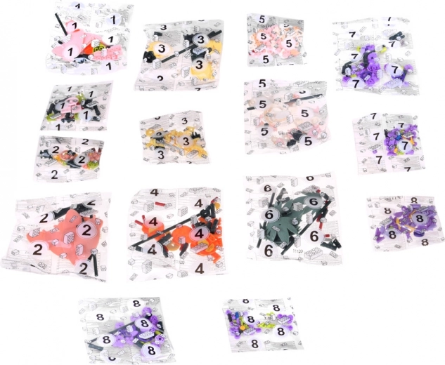 563 pièces pour une composition florale réaliste