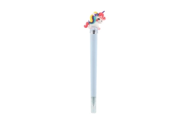 Stylo lumineux licorne en plastique à piles 3 couleurs
