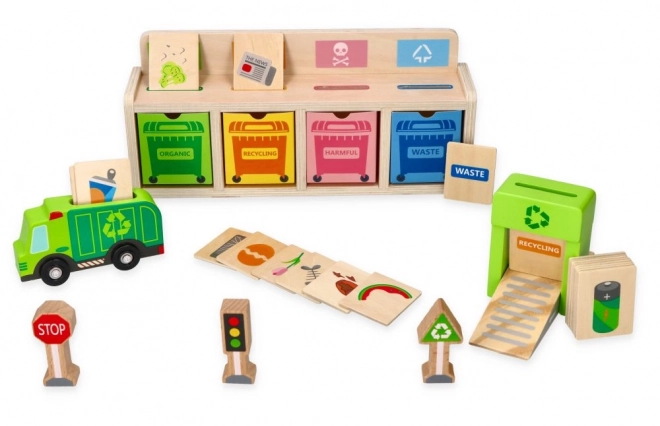 Jouet en bois de recyclage pour enfants