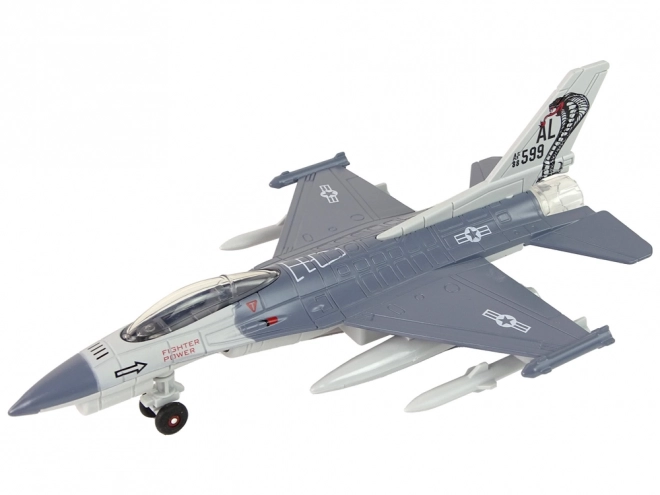 Avion Fricative Drive Lumières Sons 1:72 gris