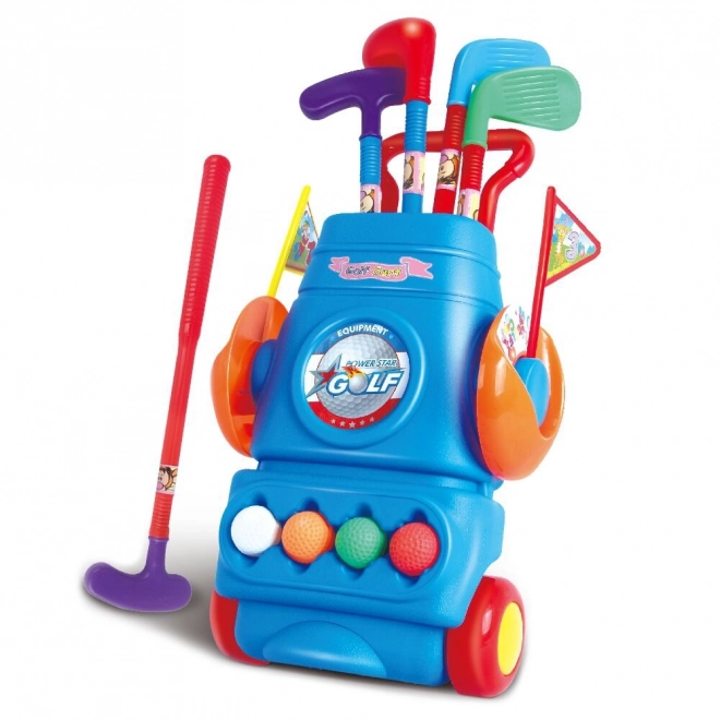 Ensemble de golf pour enfants avec support à roulettes Woopie