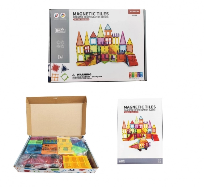 Jeu de construction magnétique coloré