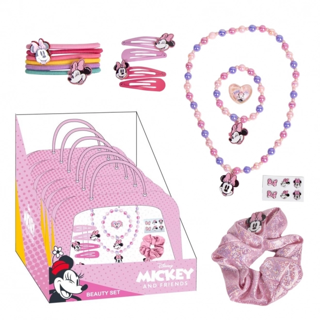 Ensemble de bijoux et accessoires pour cheveux dans un sac à main Minnie