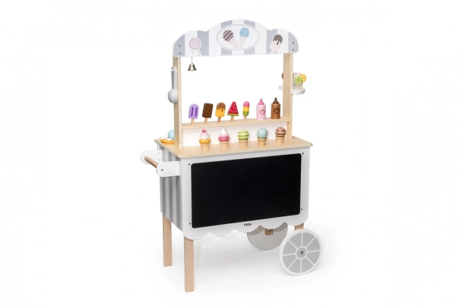 Chariot de crème glacée en bois