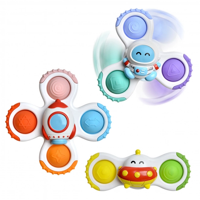 Woopie ensemble de spinners pour enfants - Fusée, Extraterrestre, Ovni