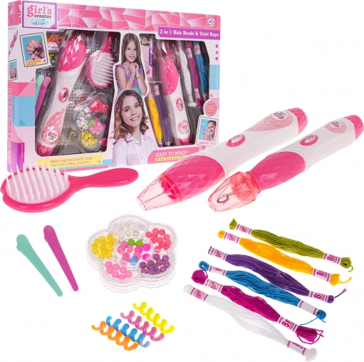 Kit de tressage et décoration des cheveux pour enfants