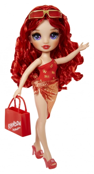 Poupée de natation stylée Rainbow High Ruby Red
