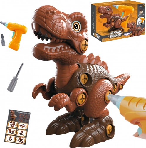 Kit de construction dinosaure T‑Rex à assembler avec perceuse 31 pcs WOOPIE