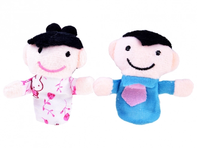 Ensemble de marionnettes à doigts Famille 6 pcs
