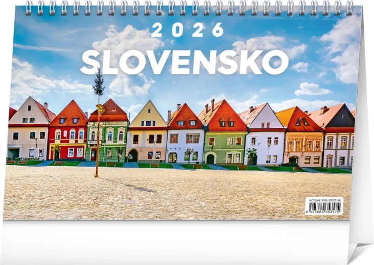 Calendrier de bureau Slovaquie 2026