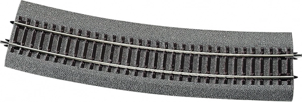 Roco Line rail courbe avec ballast