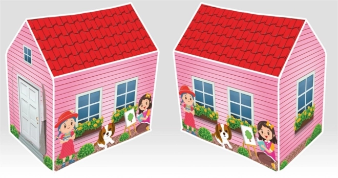 Tente Maison avec des fleurs