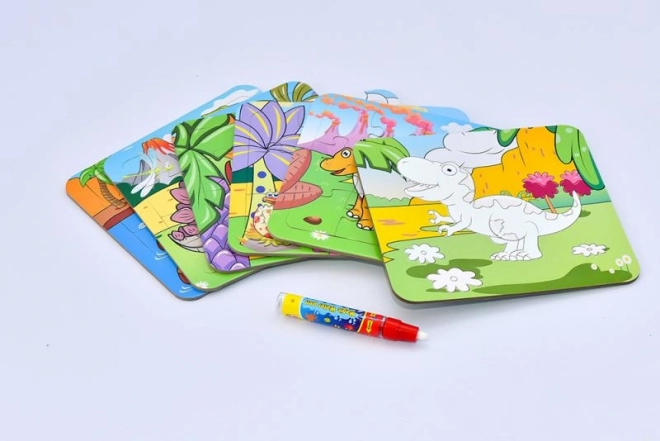 Mac Toys Puzzle Dinosaures avec Peinture à l'Eau