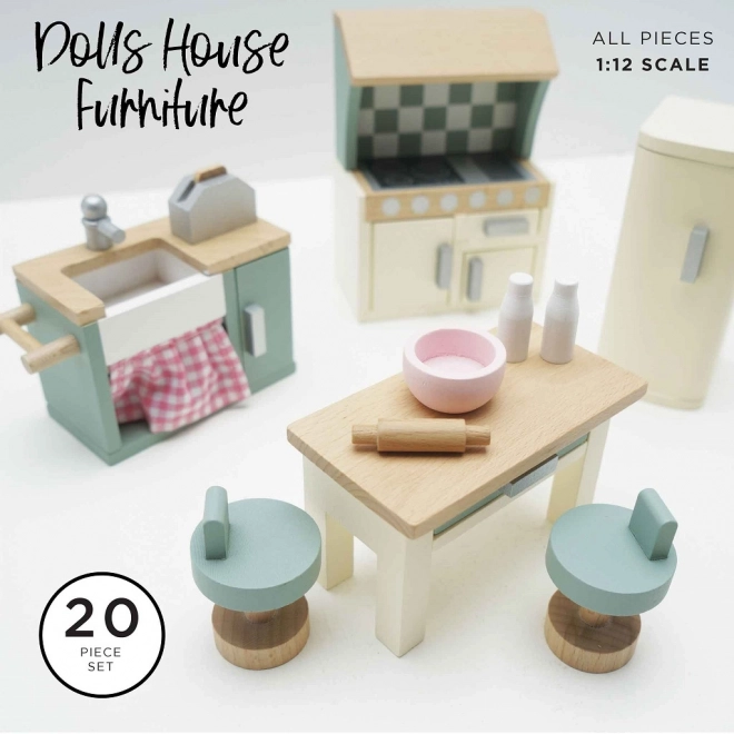 Mobilier pour maison de poupée - Cuisine Daisylane