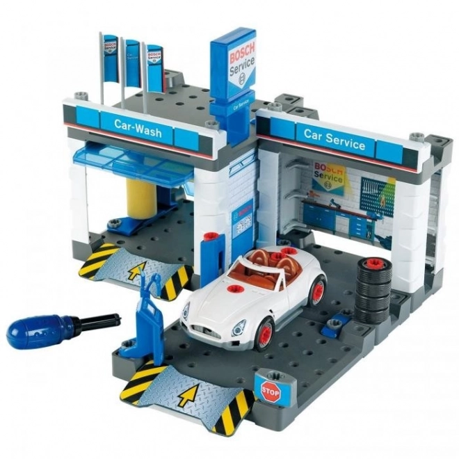 KLEIN Station de service Garage BOSCH avec voiture
