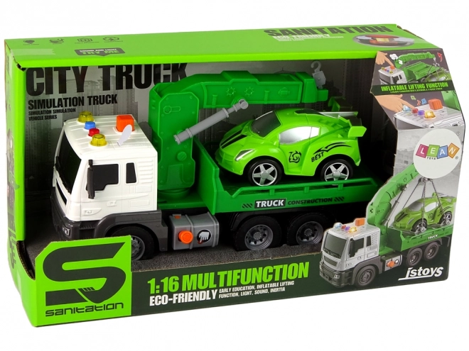 Service de remorquage vert avec effets 1:16