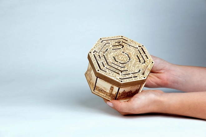 Boîte casse-tête en bois 3D Secret Maze