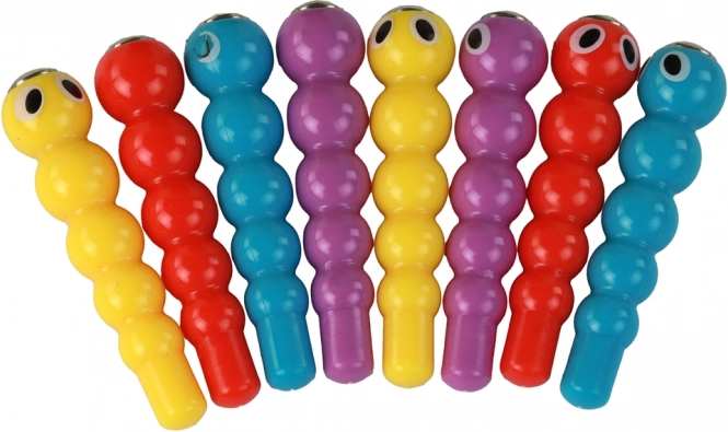Vers colorés pour la stimulation sensorielle